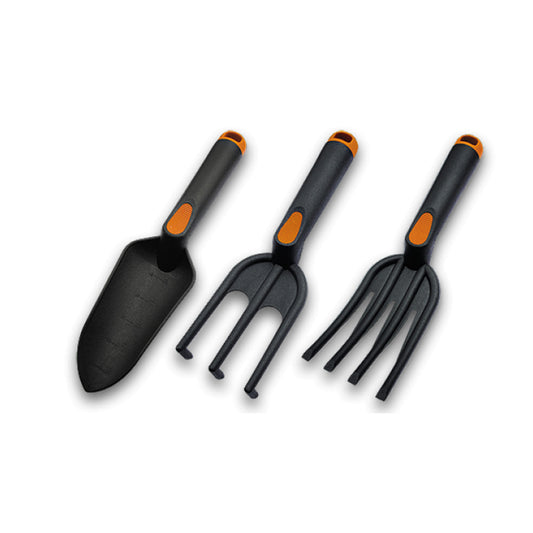 Three-Piece Garden Hand Tool Set – Trowel, Fork & Claw