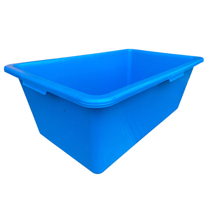90L Blue Dog Bath with Grey/Lime Drain Valve