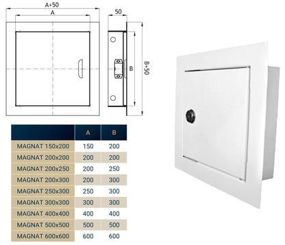 Access Panel Door Metal With Lock 150mm x 200mm