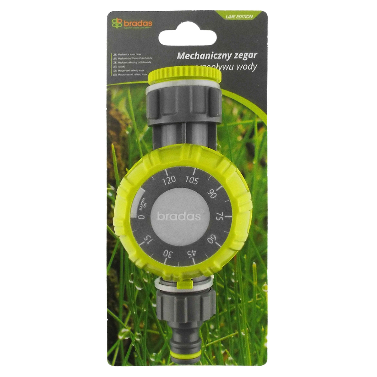 Lime Mechanical Water Timer – Up to 120 Minutes