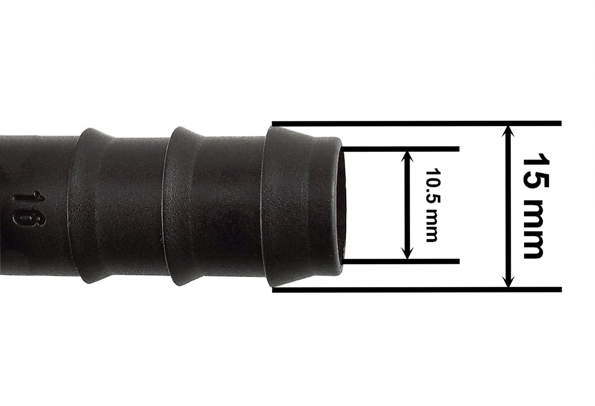 End Plug for 16mm Irrigation Pipe – Barbed Stop End