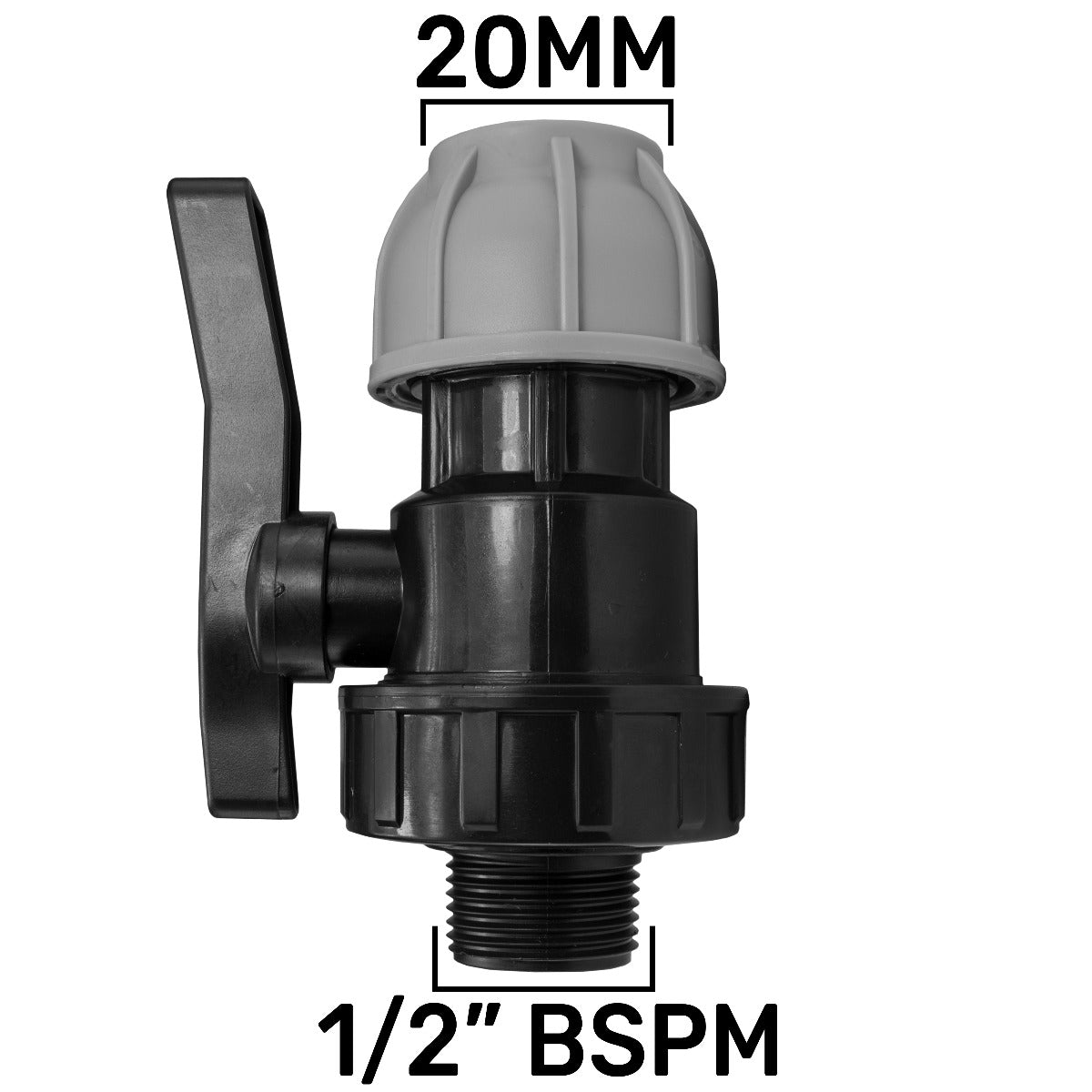 IBC S60X6 Extended Adapter & 20mm MDPE Valve