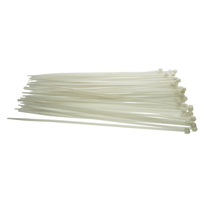 100 Cable Ties (7.6mm x 450mm) Neutral