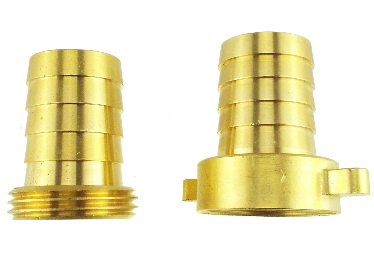 Brass Swivel Hose Joiner – 13mm Barbs, 3-Piece Union