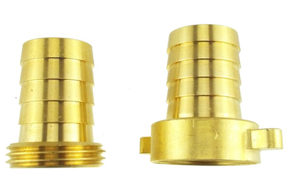 Brass Swivel Hose Joiner – 13mm Barbs, 3-Piece Union