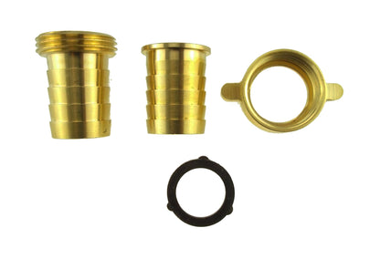 Brass Swivel Hose Joiner – 13mm Barbs, 3-Piece Union