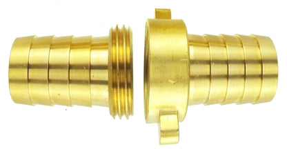 Brass Swivel Hose Joiner – 13mm Barbs, 3-Piece Union