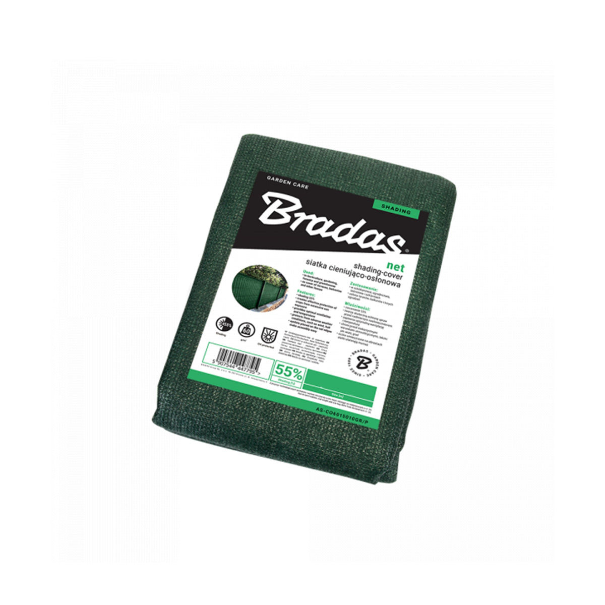 Green Garden Shade Net – 2m × 10m, 55% Shade, 60gsm