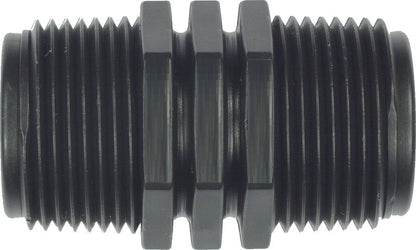 1″ BSP Male Threaded Nipple – Black Plastic