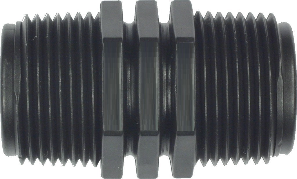 1½″ BSP Male Threaded Nipple – Black Plastic