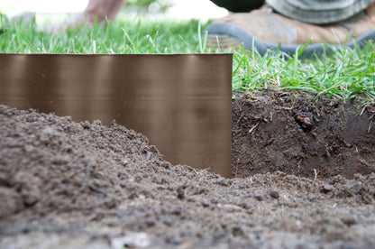 Bradas Wavy Lawn Edging – 9m x 10cm, Brown
