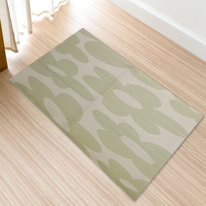 Printed Rug Jardin Design Modern Non Slip Soft Durable Floor Rug