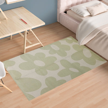 Printed Rug Jardin Design Modern Non Slip Soft Durable Floor Rug