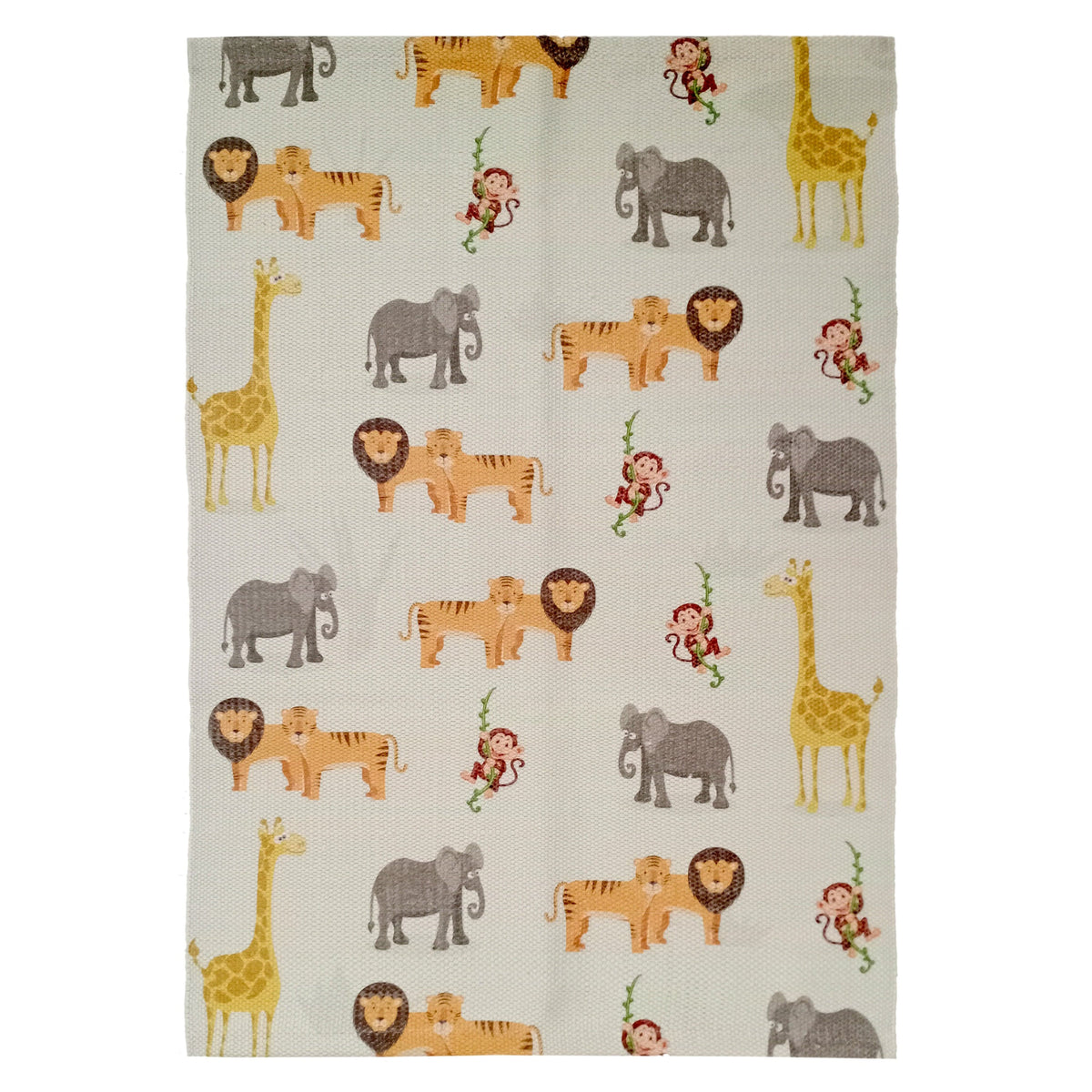 Animal Print Rug Safari Non Slip Soft Durable Children's Floor Rug
