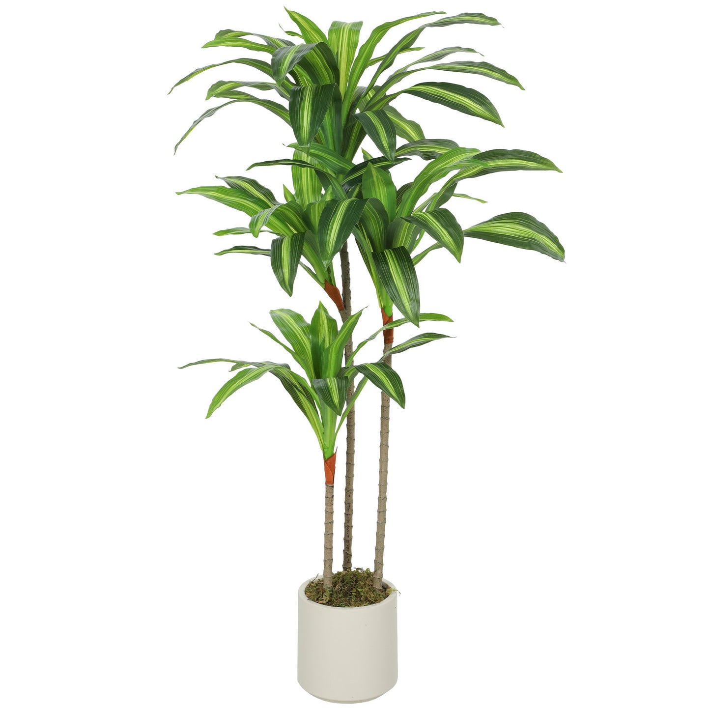 Artificial Dracaena Tree with Bendable Trunks, Green 120cm
