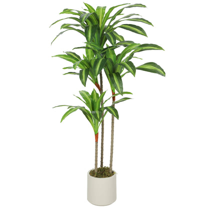 Artificial Dracaena Tree with Bendable Trunks, Green 120cm