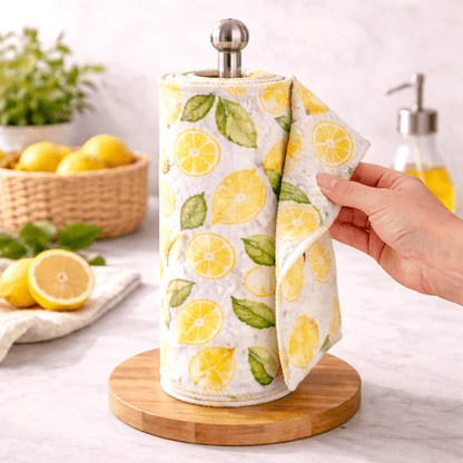 Reusable Kitchen Roll | 7 x 100% Organic Cotton Sheets & Cardboard Roll