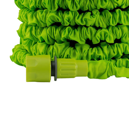 Heavy Duty Expandable Garden Water Hose Pipe With Sprayer, Green