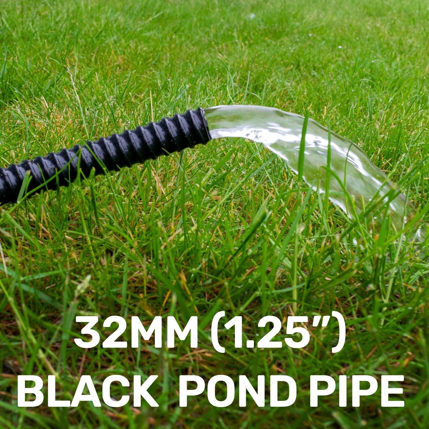 32mm Flexible Pond Hose Corrugated Koi Pipe Tube