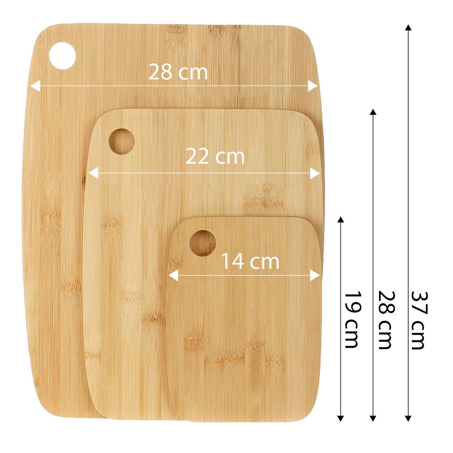 Set of 3 Bamboo Cutting Boards