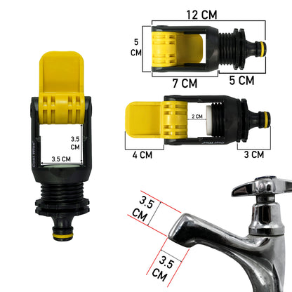 Kitchen Tap Adaptor, Yellow