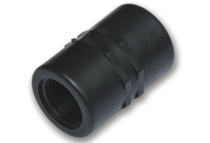 ¾″ BSP Female Straight Socket – Black Plastic