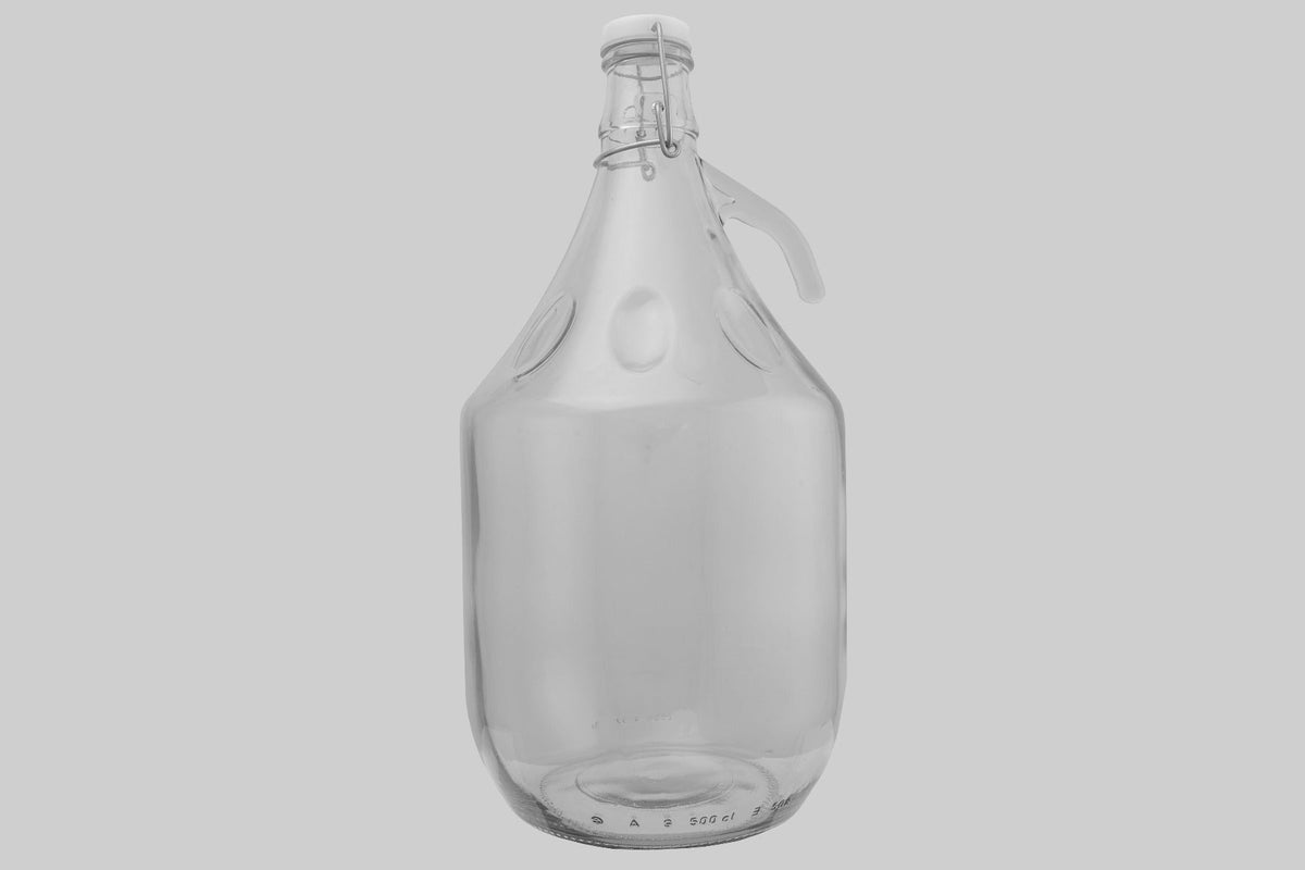 2 × 5L Glass Demijohns – Swing Tops
