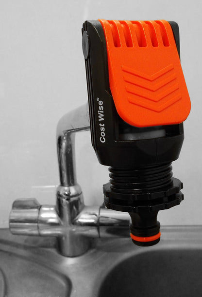 CostWise Kitchen Tap to Hose Adapter – Orange Lever Clamp