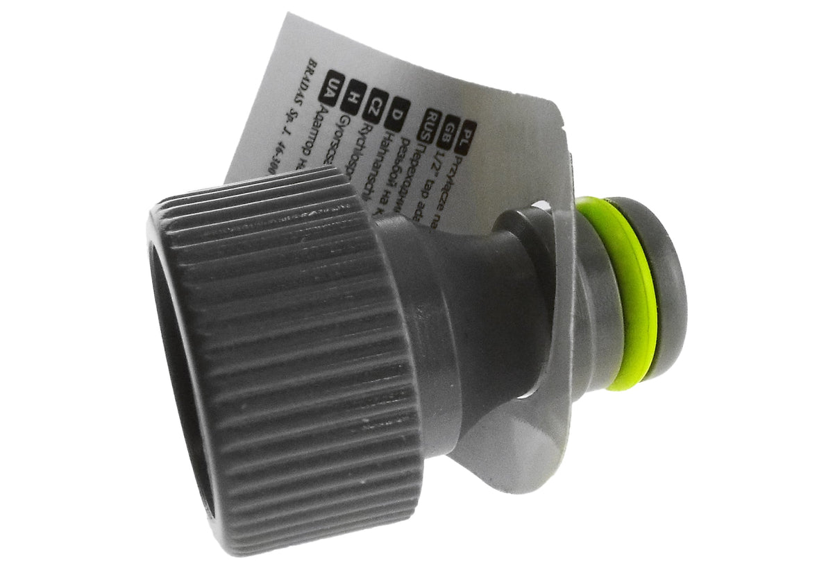 Lime ½″ BSP Female Tap Adapter – Quick-Connect Plug