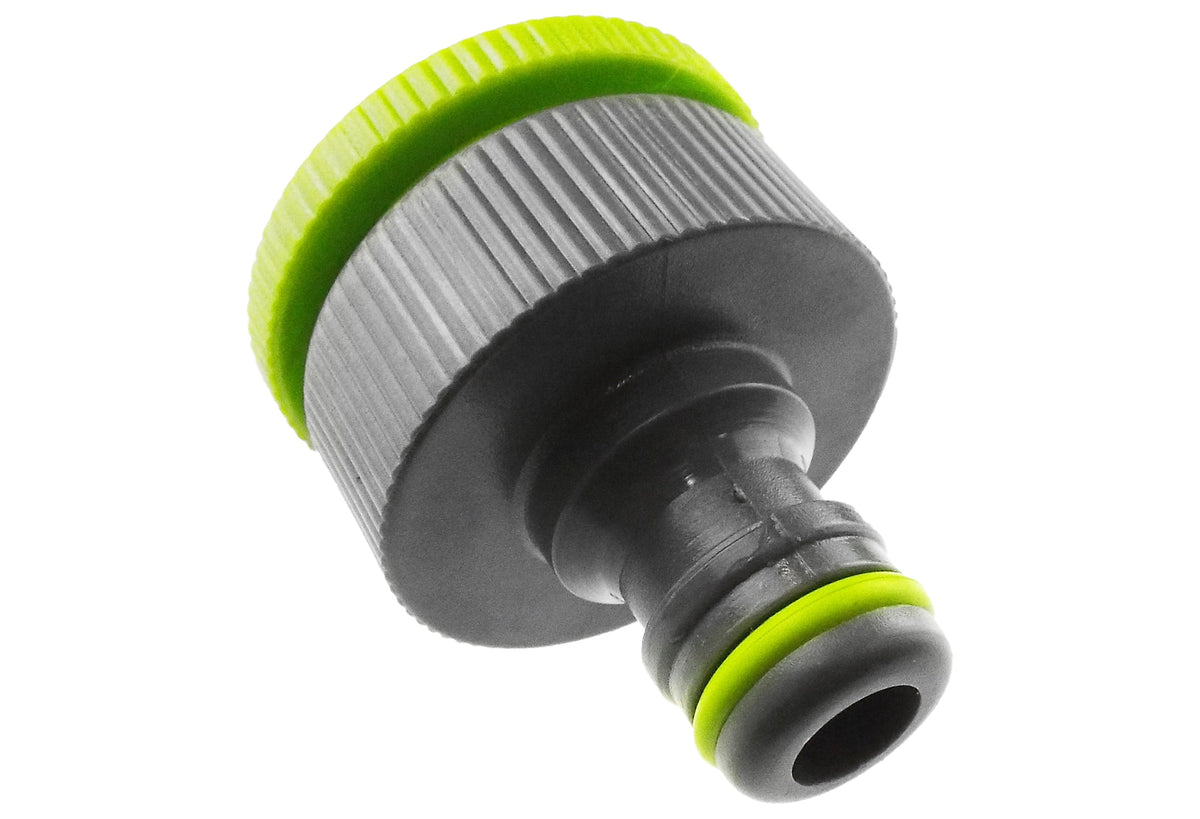 Lime ¾ / ½″ BSP Female Tap Adapter – Quick-Connect Plug