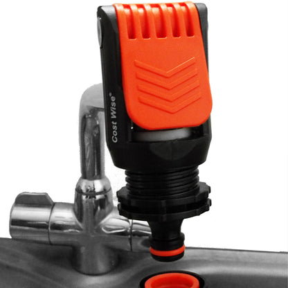 CostWise Kitchen Tap to Hose Adapter – Orange Lever Clamp