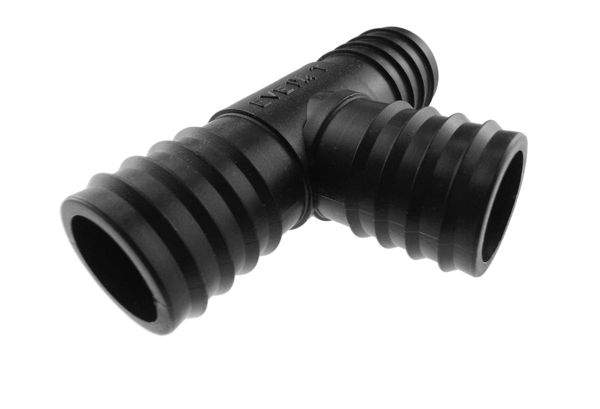 25mm Pond Hose Tee Connector – Barbed Branch Fitting