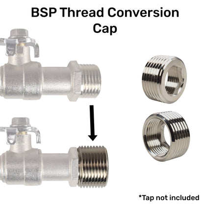 Double-Lever Metal Garden Tap Kit – ½″ / ¾″ BSP Inlet