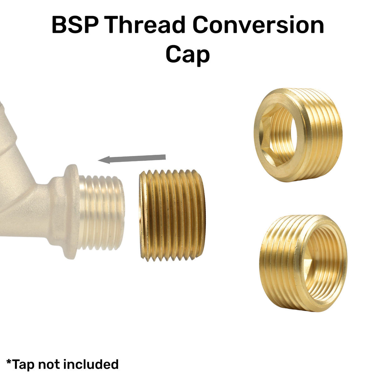 Brass Reducing Bush – ¾″ Male to ½″ Female BSP