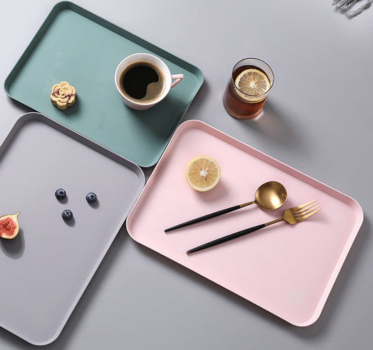 Rectangular Plastic Kitchen Serving Tray