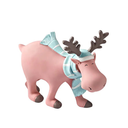 Nordic Elk Decorative Resin Figurine – Pastel Home Ornament