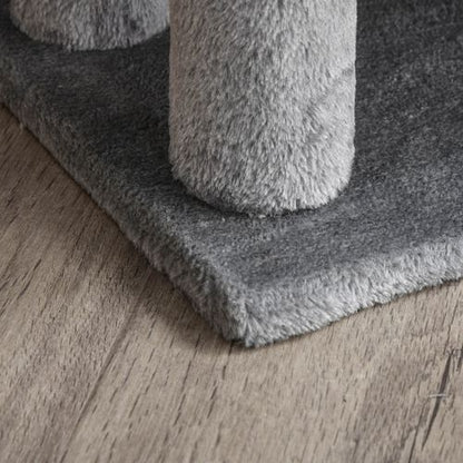 PawHut Pet Stairs with 3-step Stair, Scratching Posts, Platforms, Toy Ball