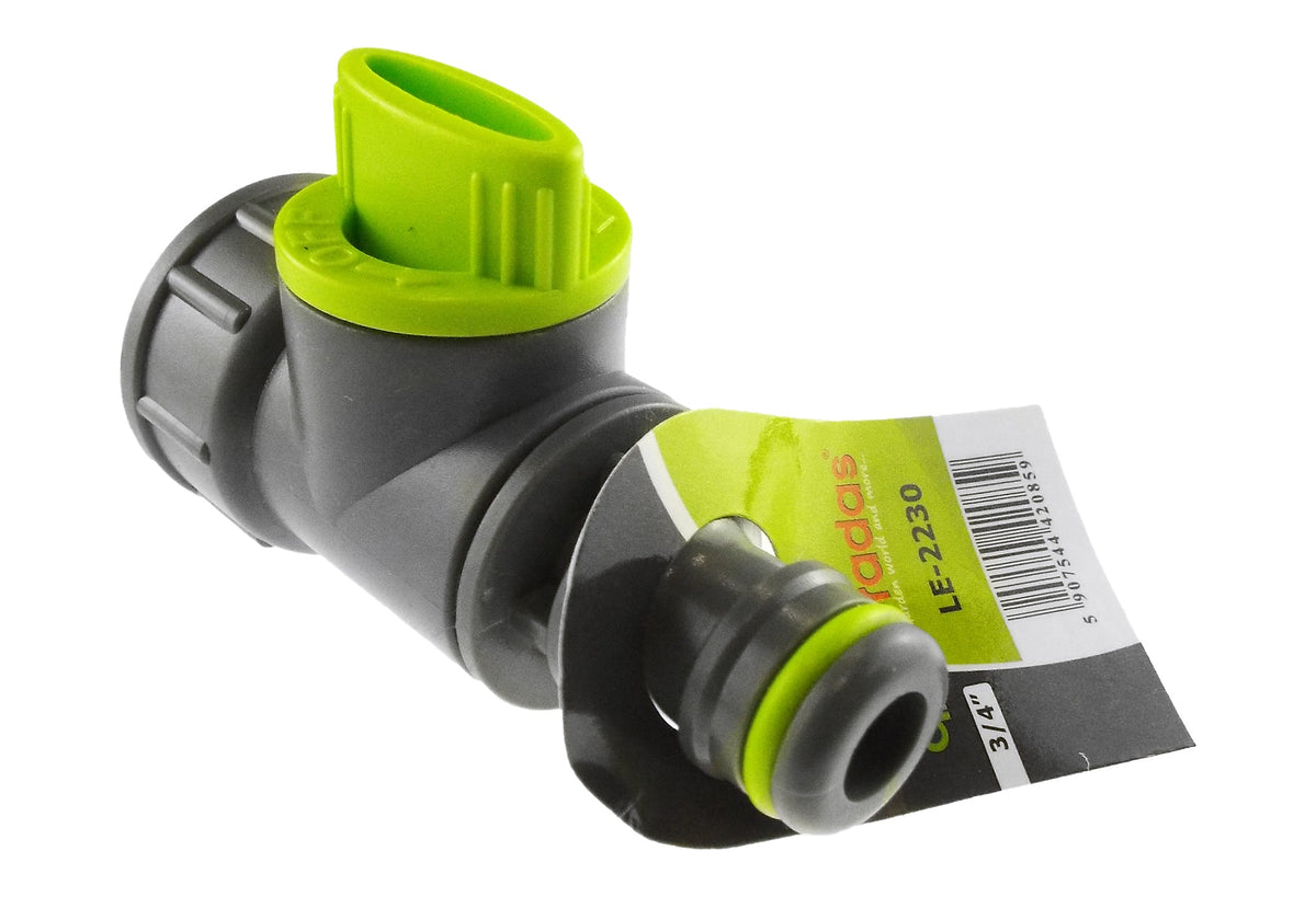 ¾″ BSP Female Tap Valve with Male Quick Plug – Lime Line