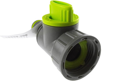 ¾″ BSP Container Drain Kit – Bulkhead & Lime Quick-Connect Valve