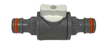 In Line Valve, White/Grey
