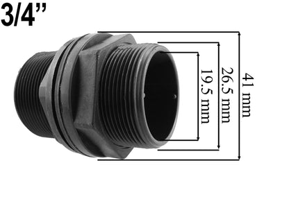 ¾″ BSP Container Drain Kit – Bulkhead & Lime Quick-Connect Valve