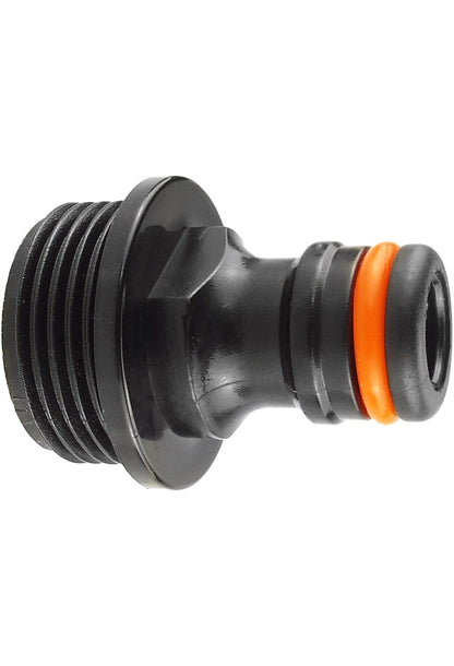 ¾″ BSP Male Tap Adapter with Male Quick Plug – Black