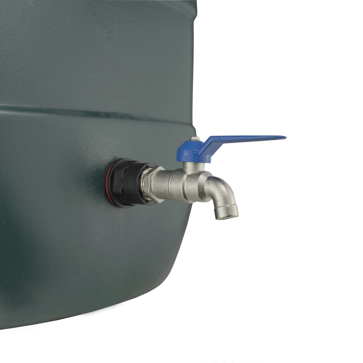½″ BSP Water Butt Kit with Blue-Lever Plain-Spout Tap