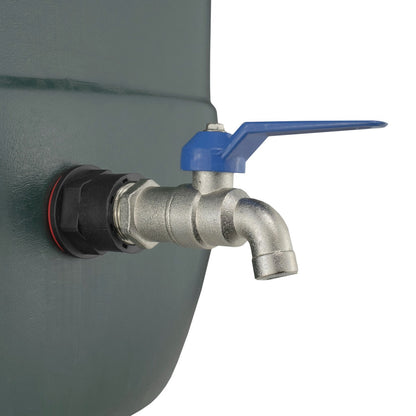 ½″ BSP Water Butt Kit with Blue-Lever Plain-Spout Tap