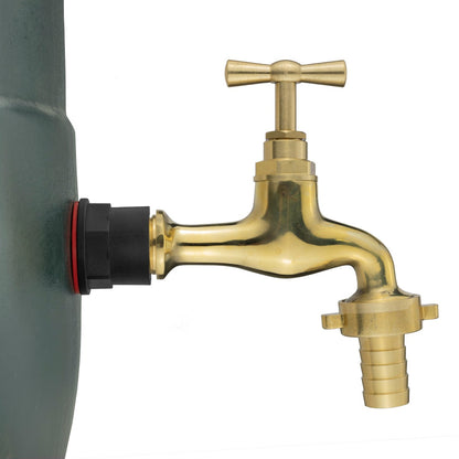 ½″ Water Butt Kit – 13mm Polished Brass Tap & Cutter
