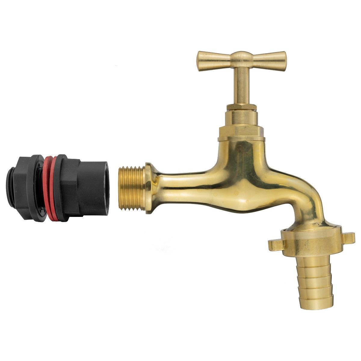 ½″ Water Butt Kit – 13mm Polished Brass Tap & Cutter