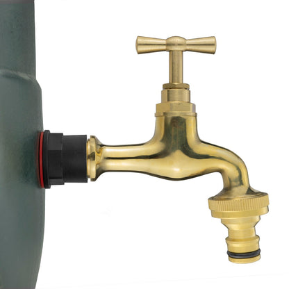 ½″ Water Butt Kit – Polished Brass Quick Tap & Cutter