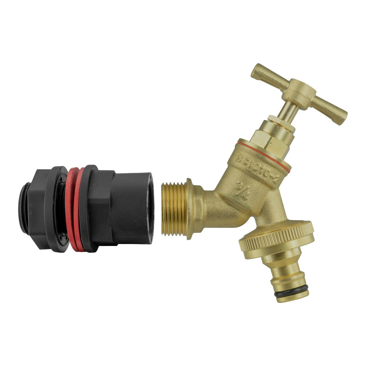 ¾″ Water Butt Kit with ½″ Brass Bib Tap & Quick Outlet
