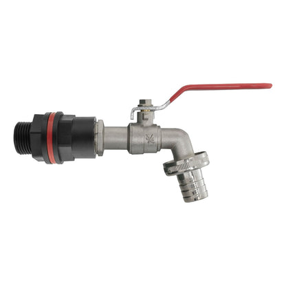¾″ BSP Water Butt Fitting Kit with ¾″ Barbed Lever Tap