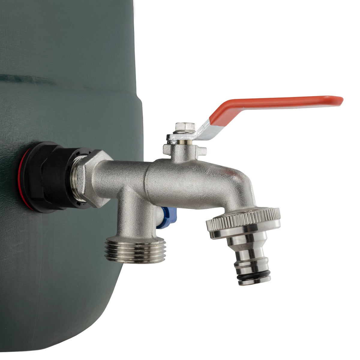 ¾″ Water Butt Fitting Kit with ½″ Double-Outlet Lever Tap